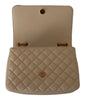 Versace Elegant White Nappa Leather Shoulder Bag Versace