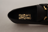 Salvatore Ferragamo Elegant Black Calf Leather Loafers Salvatore Ferragamo