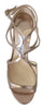 Jimmy Choo Ballet Pink Liquid Mirror Leather Sandals Jimmy Choo