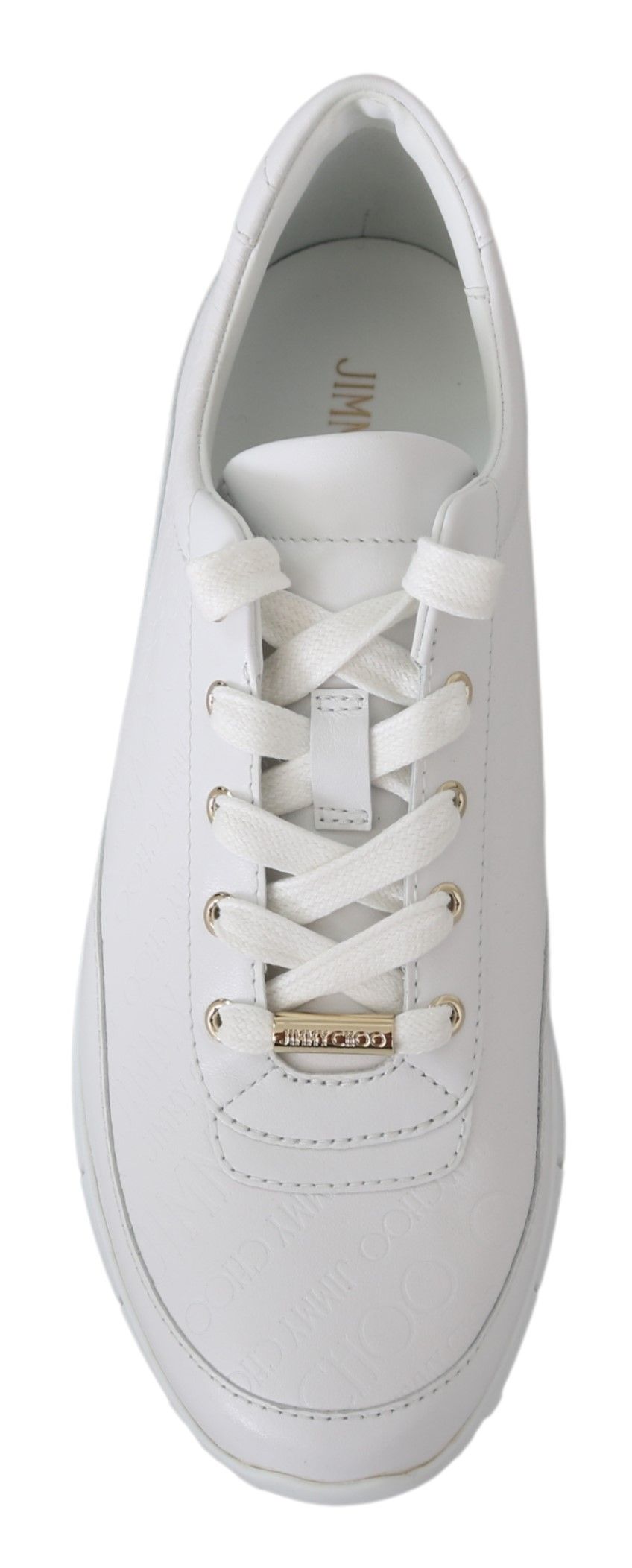 Jimmy Choo White Leather Monza Sneakers Jimmy Choo