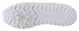 Jimmy Choo White Leather Monza Sneakers Jimmy Choo