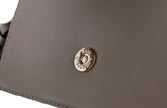 Karl Lagerfeld Elegant Grey Leather Crossbody Bag Karl Lagerfeld
