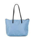 Versace Portuna Medusa Medium Cornflower Blue Nylon Leather Tote Bag Purse Versace
