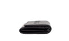 Burberry Porter Black Grained Leather Branded Logo Embossed Clutch Flap Wallet Burberry