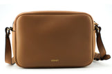 Versace Elegant Brown Leather Camera Case Shoulder Bag Versace