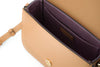 Versace Elegant Calf Leather Shoulder Bag in Brown Versace