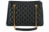 Versace Elegant Quilted Nappa Leather Tote Bag Versace