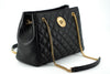 Versace Elegant Quilted Nappa Leather Tote Bag Versace