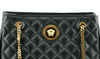 Versace Elegant Quilted Nappa Leather Tote Bag Versace