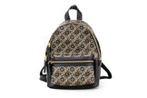Marc Jacobs Signet Mini Black Logo Printed Leather Shoulder Backpack Bookbag Marc Jacobs