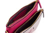Versace Elegant Pink Leather Pouch Clutch Versace