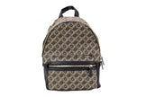 Marc Jacobs Signet Medium Black Logo Printed Leather Shoulder Backpack Bookbag Marc Jacobs
