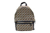 Marc Jacobs Signet Medium Black Logo Printed Leather Shoulder Backpack Bookbag Marc Jacobs