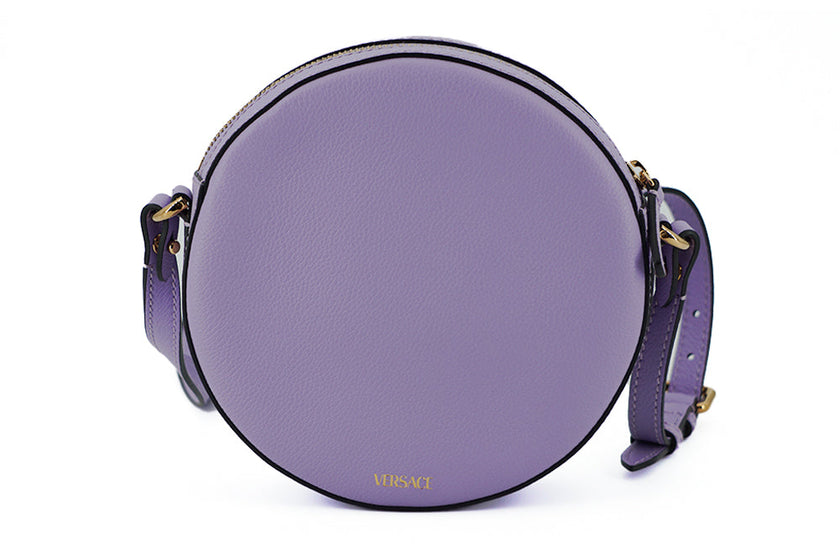 Versace Elegant Purple Round Shoulder Bag Versace