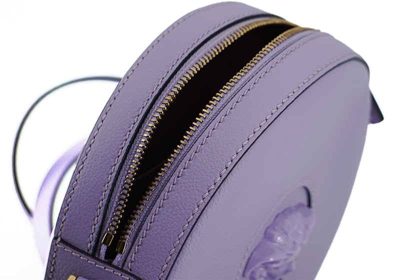 Versace Elegant Purple Round Shoulder Bag Versace