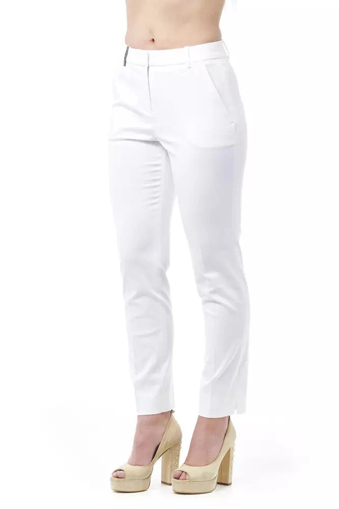Peserico Chic High Waist Cigarette Leg Trousers Peserico