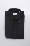 Robert Friedman Black Cotton Men Shirt Robert Friedman