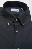 Robert Friedman Black Cotton Men Shirt Robert Friedman