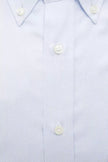 Robert Friedman Light Blue Cotton Men Shirt Robert Friedman