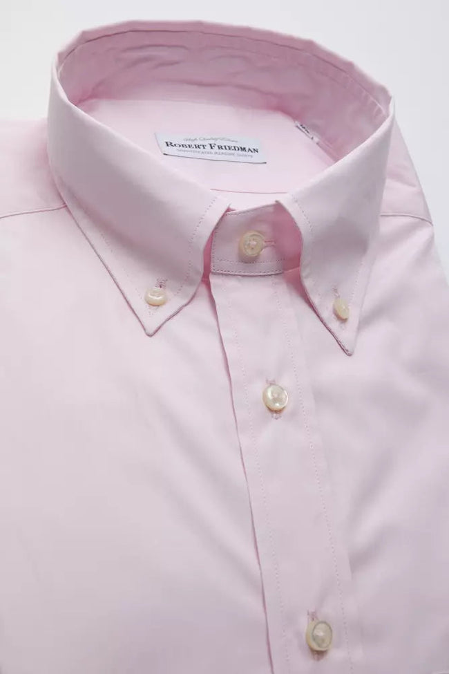 Robert Friedman Multicolor Cotton Men Shirt Robert Friedman