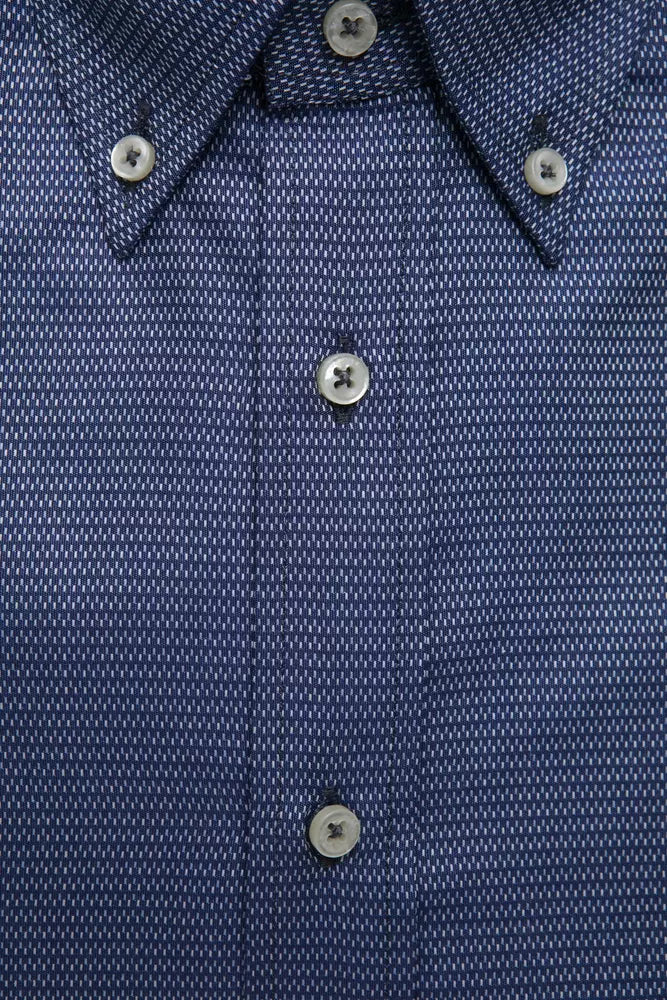 Robert Friedman Blue Cotton Mens Shirt Robert Friedman
