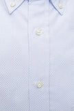 Robert Friedman Light Blue Cotton Men Shirt Robert Friedman