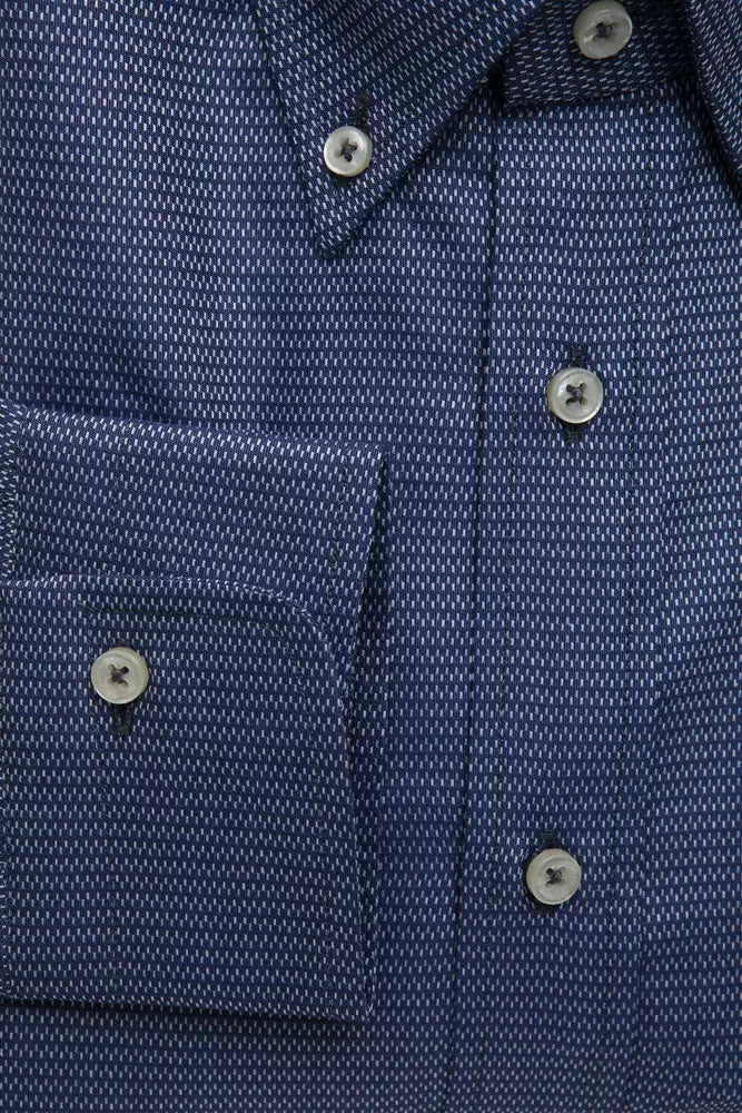 Robert Friedman Blue Cotton Mens Shirt Robert Friedman