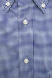 Robert Friedman Blue Cotton Men Shirt Robert Friedman