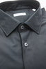 Robert Friedman Black Cotton Men's Slim Shirt Robert Friedman