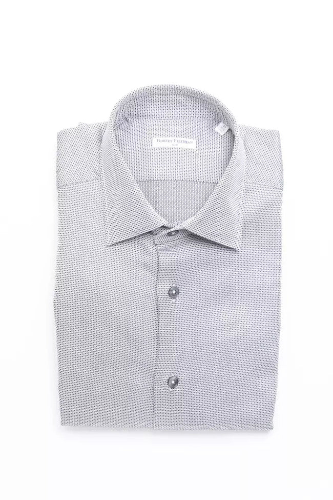 Robert Friedman Beige Cotton Men Shirt Robert Friedman