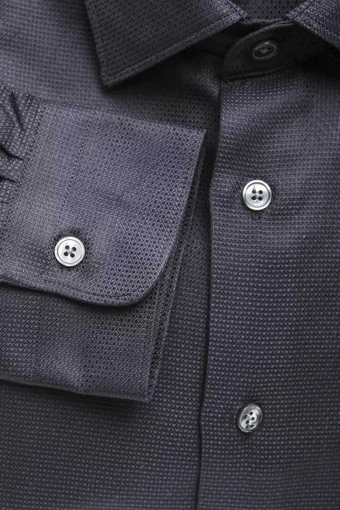 Robert Friedman Blue Cotton Men's Shirt Robert Friedman
