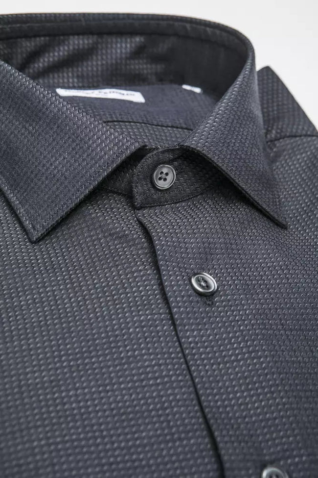 Robert Friedman Black Cotton Men's Shirt Robert Friedman