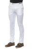 PT Torino White Cotton Men Slim Trouser PT Torino
