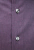 Robert Friedman Burgundy Cotton Men Shirt Robert Friedman