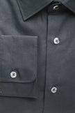 Robert Friedman Black Cotton Men's Slim Shirt Robert Friedman