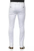 PT Torino White Cotton Men Slim Trouser PT Torino