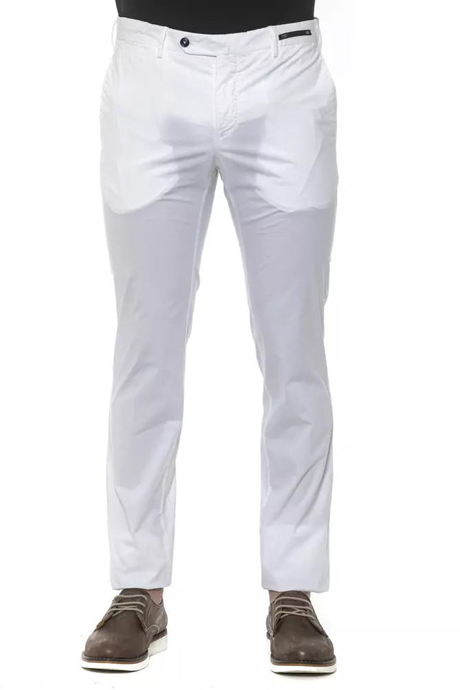 PT Torino White Cotton Men's Trouser PT Torino