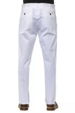PT Torino White Cotton Men Trouser PT Torino