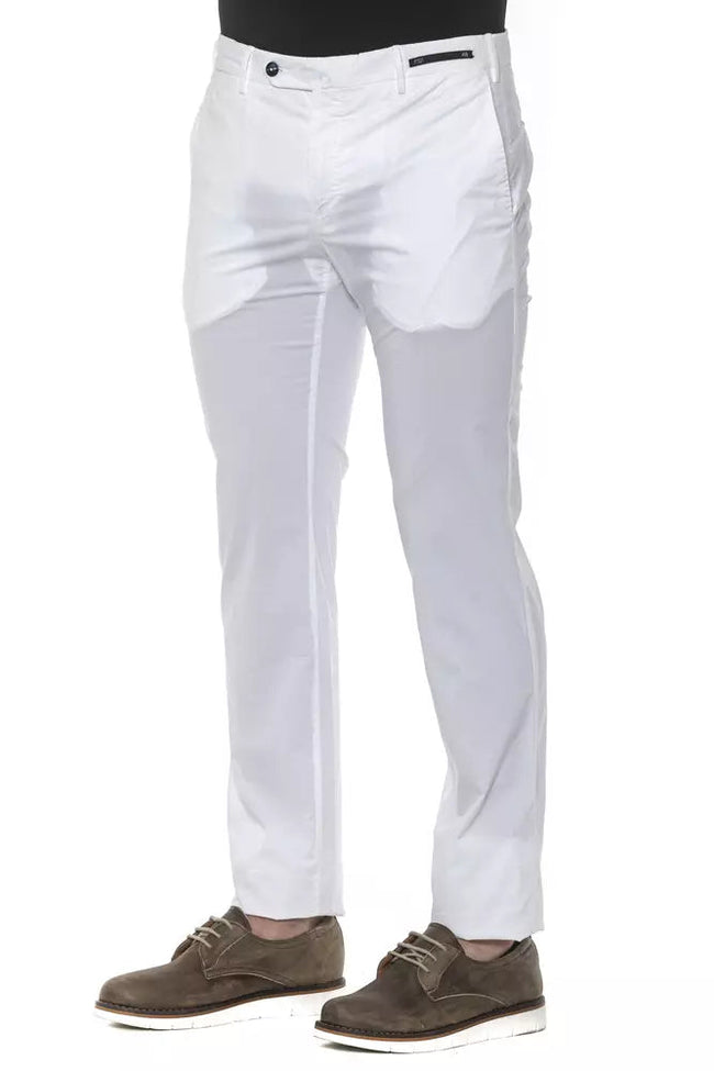 PT Torino White Cotton Men's Trouser PT Torino