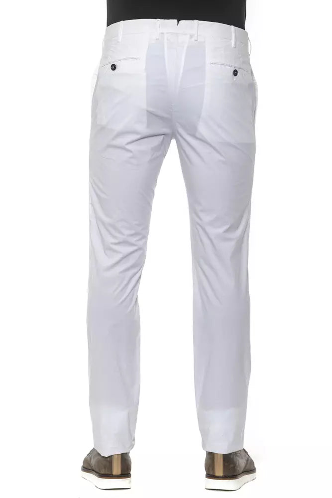 PT Torino White Cotton Men's Trouser PT Torino