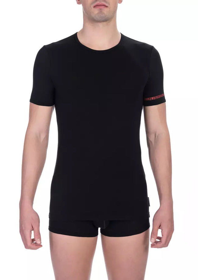 Bikkembergs Black Cotton Men's T-Shirt Pack Bikkembergs