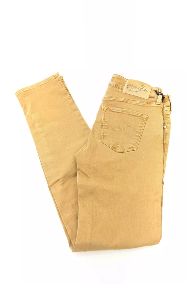 Jacob Cohen Beige Cotton Women Jeans Jacob Cohen