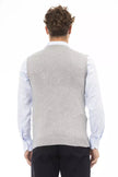 Alpha Studio Gray Viscose Men Jacket Alpha Studio