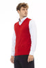 Alpha Studio Red Viscose Men's Jacket Alpha Studio
