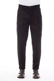 Alpha Studio Brown Wool Men Pant Alpha Studio