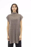 Alpha Studio Brown Wool Women Sweater Alpha Studio