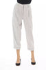 Alpha Studio Gray Wool Women Pants Alpha Studio