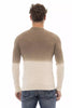 Alpha Studio Beige Alpaca Men Sweater Alpha Studio