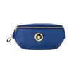Versace Small Navy Calf Leather Medusa Pendant Fanny Waist Pack Belt Bag Versace