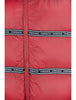 Elegant Red Versace Logo Vest with Detachable Hood Versace
